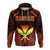 Hawaiian Kanaka Turtle Polynesian Hoodie Orange Stronge Style - Polynesian Pride