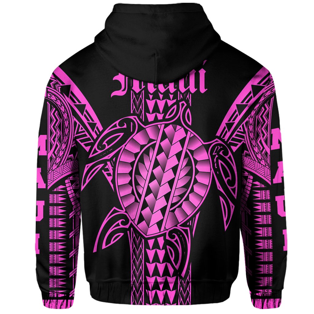 Maui Island Polynesian Hoodie Zip Comely Style - Polynesian Pride
