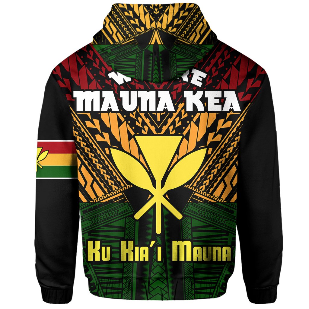Hawaii Mauna Kea Kanaka Polynesian Hoodie Zip Hill Style - Polynesian Pride