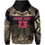 Custom Guam Rugby Zip Hoodie Impressive Version Golden Custom Text and Number - Polynesian Pride