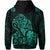 Aotearoa Super Rugby Zip Hoodie Maori Kiwi Turquoise - Polynesian Pride