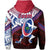 Custom Guam Rugby Zip Hoodie Dab Trend Creative - Polynesian Pride