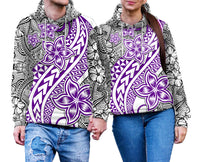 Traditional Polynesian Tribal Tattoo Retro Couple Hoodie Purple LT9 - Polynesian Pride