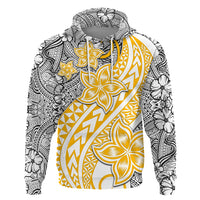 Traditional Polynesian Tribal Tattoo Retro Couple Hoodie Yellow LT9 - Polynesian Pride