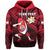 Custom Tahiti Rugby Hoodie Dab Trend Creative Unisex Red - Polynesian Pride