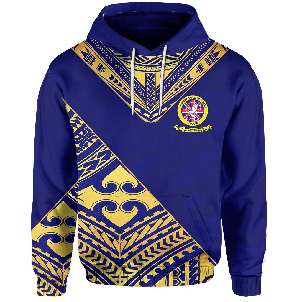Ratu Kadavulevu Hoodie Version 03 School Unisex Blue - Polynesian Pride