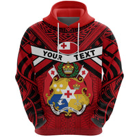 Custom Tonga Rugby Hoodie Mate Maa Tonga Unisex Red - Polynesian Pride