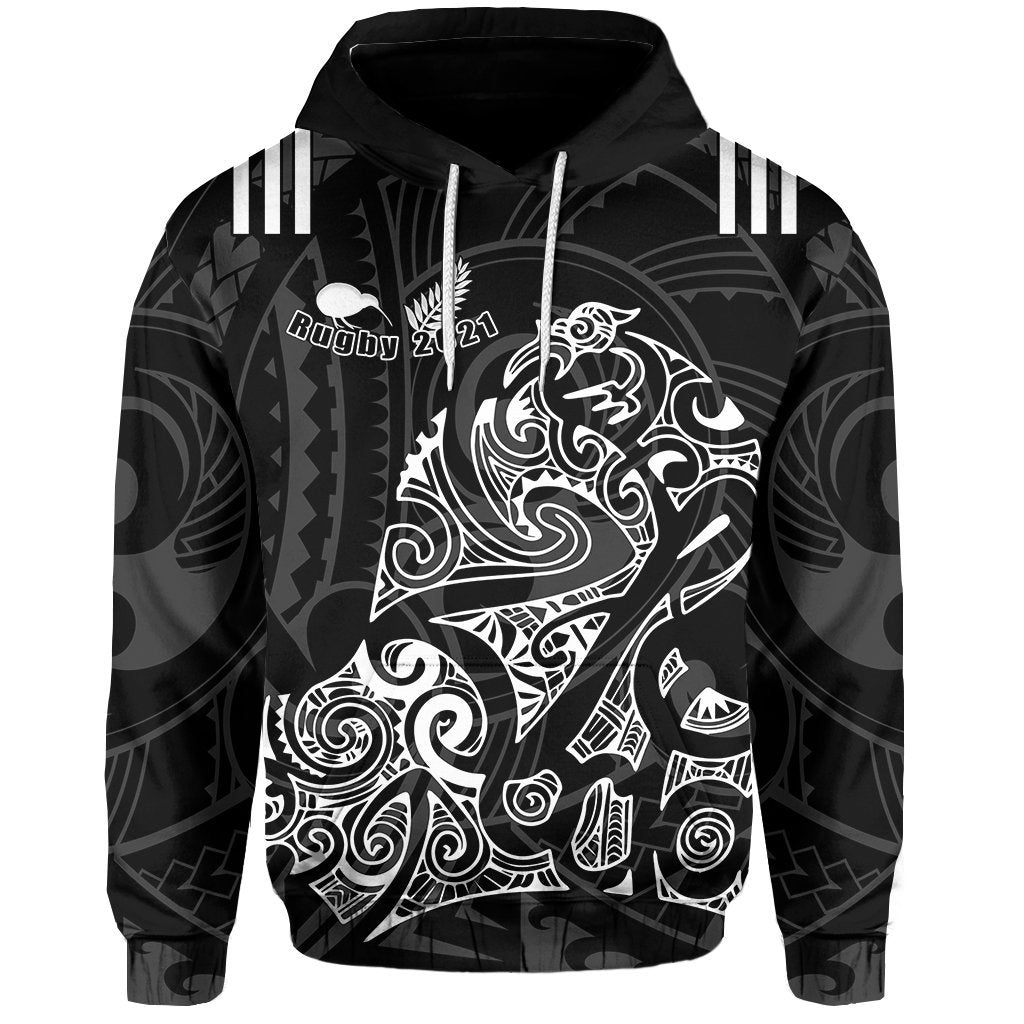 Custom Aotearoa Super Rugby Hoodie Maori Kiwi Custom Text and Number - Polynesian Pride