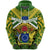 Cook Islands Rugby Hoodie Spirit Unisex Green - Polynesian Pride