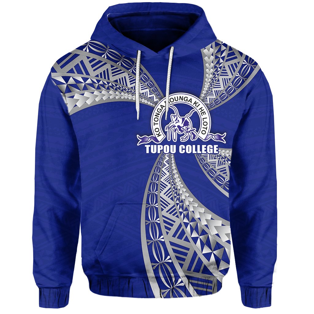 Tupou College Hoodie Toloa Tonga Unisex Blue - Polynesian Pride