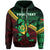 Custom Vanuatu Rugby Zip Hoodie Dab Trend Creative Unisex Green - Polynesian Pride