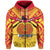 Custom Papua New Guinea Rugby Zip Hoodie PNG The Kumuls Unisex Yellow - Polynesian Pride