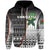 Custom Vanuatu Rugby Zip Hoodie Impressive Version Black Custom Text and Number - Polynesian Pride