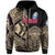 Custom Guam Rugby Zip Hoodie Impressive Version Golden Custom Text and Number - Polynesian Pride