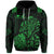 Custom Aotearoa Super Rugby Zip Hoodie Maori Kiwi Green Custom Text and Number - Polynesian Pride