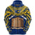 Tokelau Rugby Zip Hoodie Version Unisex Blue - Polynesian Pride