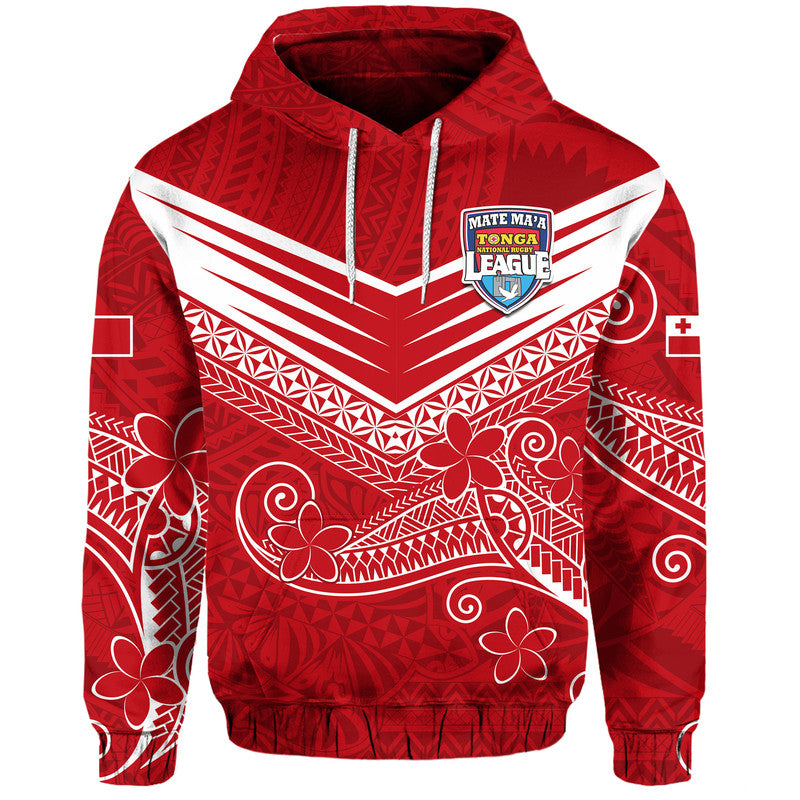 Custom Tonga Mate Maa Rugby Kupesi Hoodie LT9 Pullover Hoodie Red - Polynesian Pride