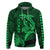 Hawaii Hoodie Shark and Turtle Mix Kakau Green LT9 Pullover Hoodie Green - Polynesian Pride