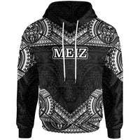 Hawaii Hoodie Meiz Turtle Polynesian Pattern Unisex Black - Polynesian Pride