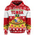 Custom Tonga Christmas Kilisimasi Fiefia Coat of Arms Hoodie LT9 Pullover Hoodie Red - Polynesian Pride