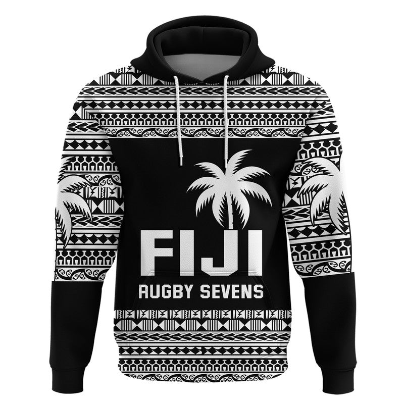 Fiji Rugby Sevens Hoodie Simple Style LT9 Pullover Hoodie Blue - Polynesian Pride