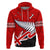 Custom Waitangi Hoodie Aotearoa Tino Rangatiratanga Flag with Silver Fern LT9 Pullover Hoodie Red - Polynesian Pride