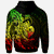 New Caledonia Zip Hoodie Custom Polynesian Pattern Style Reggae Color - Polynesian Pride