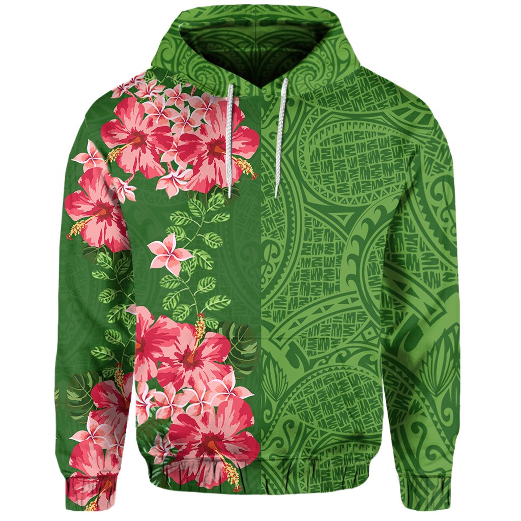Hawaii Tropical Polynesian Hawaiian Hoodie Curtis Style - Polynesian Pride