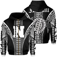 Niihau Island Polynesian Hoodie Zip Comely Style Unisex White - Polynesian Pride