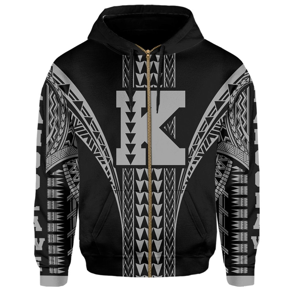 Kahoolawe Island Polynesian Hoodie Zip Comely Style - Polynesian Pride