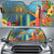 Hula Girl Sing In Village Car Sun Shade AH Auto Sun Shade Universal Fit White - Polynesian Pride
