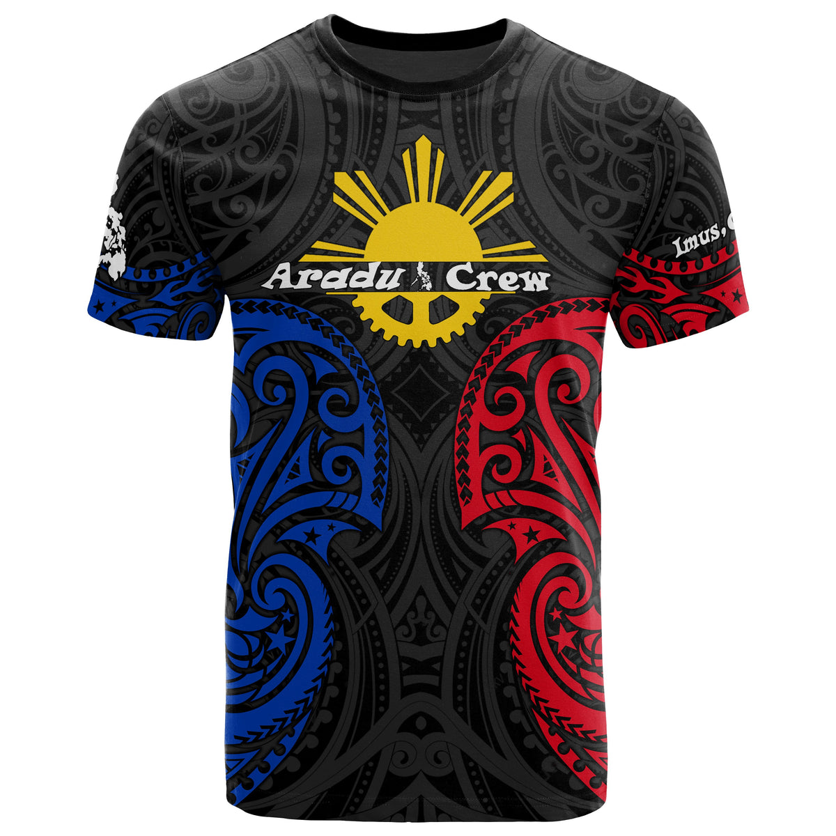 The Philippines Custom T Shirt Aradu Crew Imus, Cavite Unisex Black - Polynesian Pride