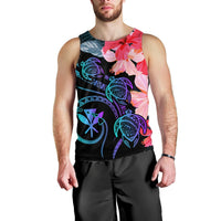 Hawaii Turtle Polynesian Tropical Men's Tank Top - Cora Style - AH - Polynesian Pride