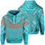 Hawaiian Kanaka Map Football Jersey Hoodie Cyan Roger Style Unisex Cyan - Polynesian Pride