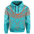 Hawaiian Kanaka Map Football Jersey Hoodie Cyan Roger Style - Polynesian Pride