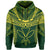 Hawaiian Kanaka Map Football Jersey Hoodie Green and Yellow Roger Style - Polynesian Pride