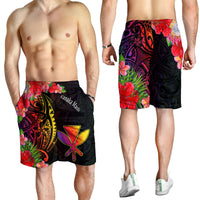 Hawaii Kanaka Maoli Men's Shorts - Tropical Hippie Style - Polynesian Pride