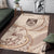 Kiribati Area Rug - Hibiscus Flowers Vintage Style - Polynesian Pride