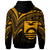 Kiribati Zip Hoodie Gold Color Cross Style - Polynesian Pride