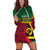 (Maina) Vanuatu Dreamy Hoodie Dress Flag and Pattern LT13 - Polynesian Pride