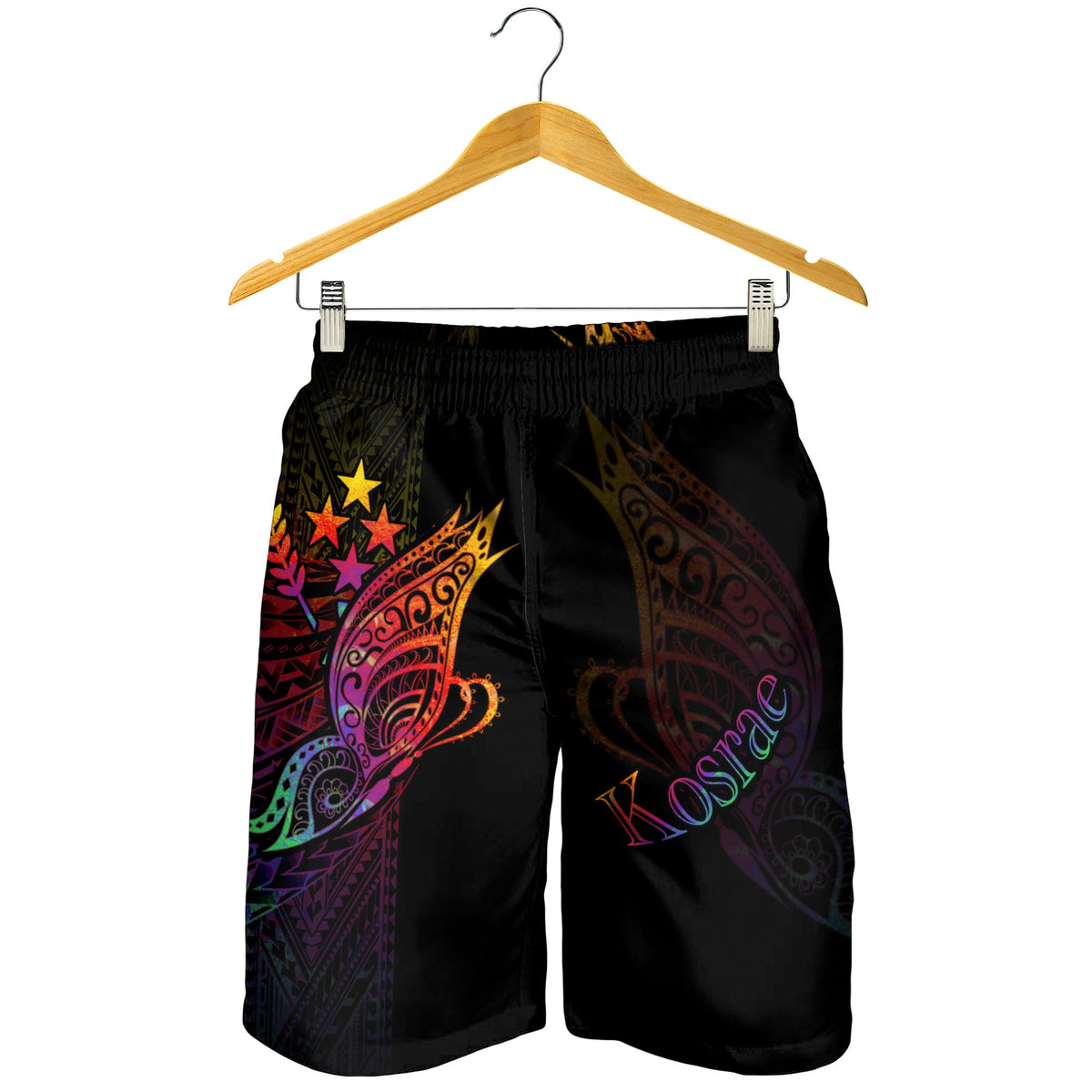 Kosrae State Men's Shorts - Butterfly Polynesian Style - Polynesian Pride