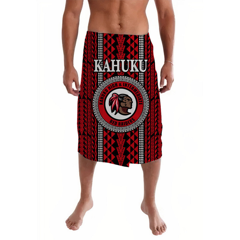 Hawaii Kahuku School Lavalava Kahuku High School Simple Style LT8 Red - Polynesian Pride