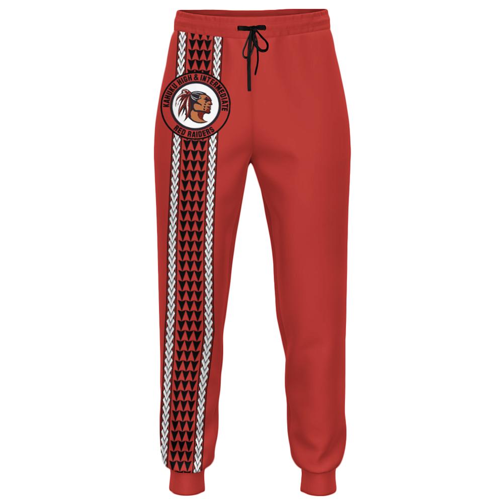 Hawaii - Kahuku High Joggers Pant AH Unisex Red - Polynesian Pride