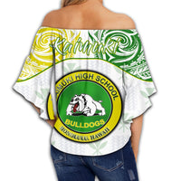Hawaii - Kanaka Kaimuki High School Off Shoulder Waist Wrap Top Demodern Style AH - Polynesian Pride