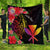 Hawaii Kanaka Maoli Premium Quilt - Tropical Hippie Style Black - Polynesian Pride