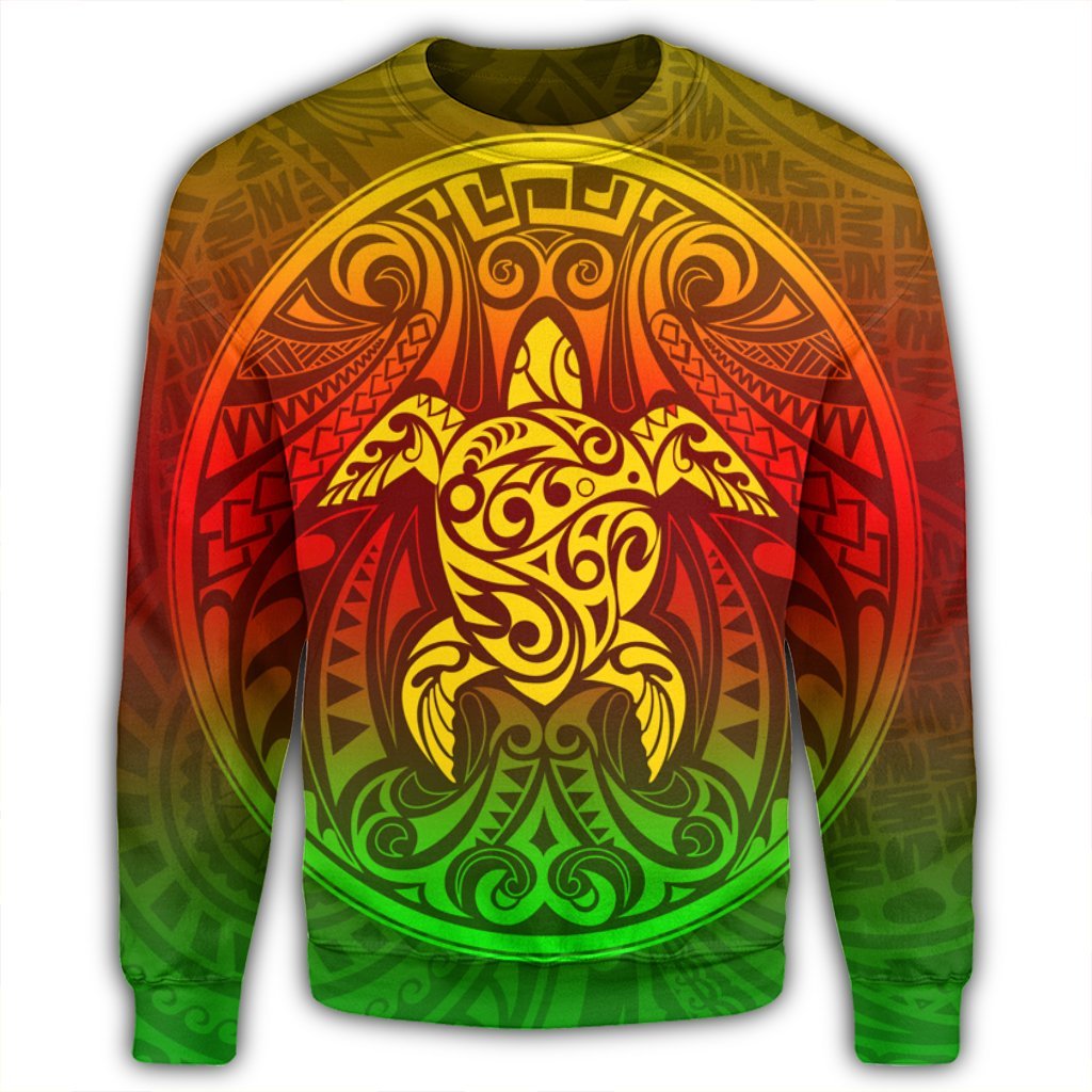 Kanaka Maoli Turtle Polynesian Sweatshirt - AH - Polynesian Pride