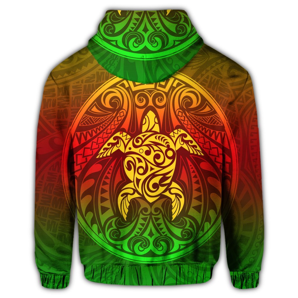 Kanaka Maoli Turtle Polynesian Hoodie - Polynesian Pride