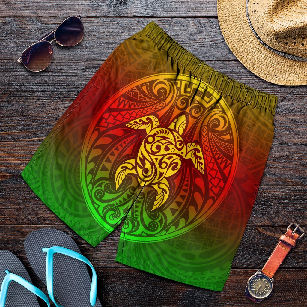 Kanaka Maoli Turtle Polynesian Men's Shorts - AH Art - Polynesian Pride