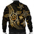 Kanaka Map Hibiscus Plumeria Turtle Art Gold Polynesian Bomber Jacket - AH - Polynesian Pride