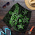 Kanaka Map Hibiscus Plumeria Turtle Art Green Polynesian Men's Shorts - AH Art - Polynesian Pride